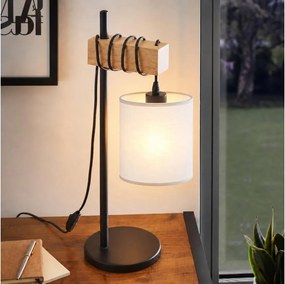 BRILAGI - Lampă de masă NUBILA 1xE27/40W/230V maro/negru/alb