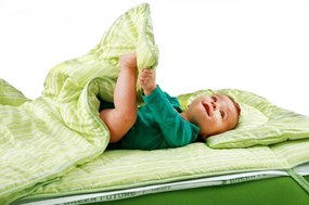 Protectie saltea impermeabila Nature Bamboo Kids 60x120 cm, Alb