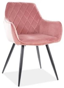 Scaun pink LINEA VELVET