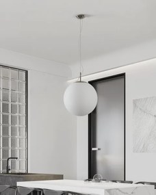 Eglo PIEDALE 63271 - Lustră suspendată pe cablu, 1xE27/60W/230V, Ø 43 cm, crom mat