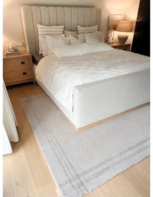 Covor crem din lână 160x240 cm Calisia M Grid Rim – Agnella