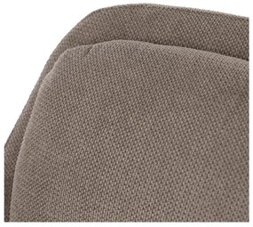 Fotoliu taupe cu tapițerie din chenille Classic – Ixia