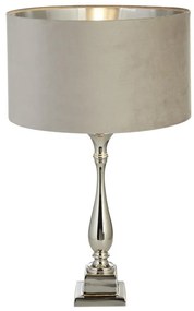 Veioza/Lampa de masa design lux elegant Belle crom/taupe