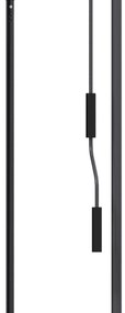 Outsunny Parasolar Manual Retractabil cu Manivela 200x120x210-300 cm cu Inaltime Ajustabila Impermeabil si Anti-UV Gri Inchis | Aosom Romania