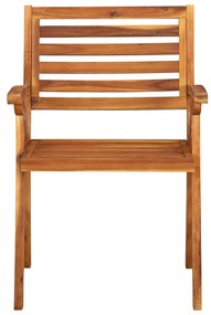 Set mobilier pentru gradina, 3 bucati, lemn masiv de acacia Patrat, 3