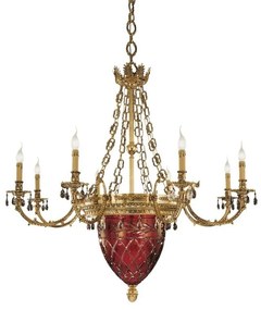 Candelabru LUX realizat manual cu cristale Scholer Edgard, 120cm