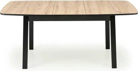 Masa extensibila BARRIL, stejar artisan/negru, 130/170x80x72 cm