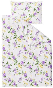 Lenjerie de pat creponata SPRING GARDEN violet Dimensiune lenjerie de pat: 70 x 90 cm | 140 x 200 cm