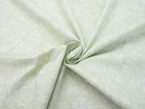 Lenjerie de pat din bumbac Renforcé GREEN FLOWERS verde Dimensiunile lenjeriei: 70 x 90 cm | 140 x 200 cm