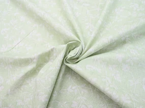 Lenjerie de pat din bumbac Renforcé GREEN FLOWERS verde Dimensiunile lenjeriei: 70 x 90 cm | 140 x 200 cm