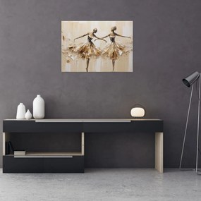 Tablou pe sticlă - Balerine (70x50 cm)