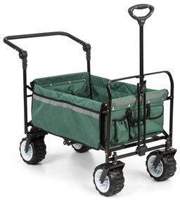 Waldbeck Easy Rider, cărucior de până la 70 kg, telescopic, pliabil, verde