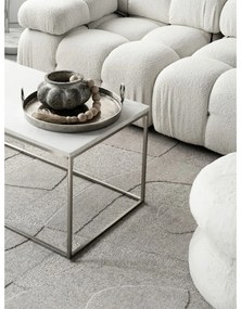 Covor gri deschis din lână 133x190 cm Morphic Botanica – Agnella