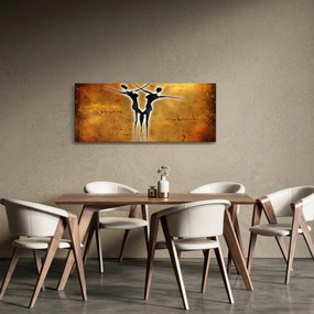 Tablou perechii dansând pictate (120x50 cm)