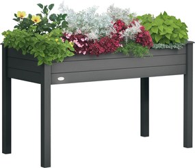 Outsunny Jardinieră pe picioare potager dim. 123L x 57l x 76H cm Inserții de irigare + pânză de drenaj Lemn masiv de brad | Aosom Romania