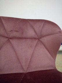 Reducere Scaun de birou roz inchis AVOLA VELVET calitatea II.