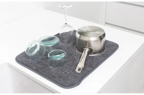 Covoraș pentru vase din microfibră Brabantia SinkSide 1000215, 40x47 cm, poliester, gri închis