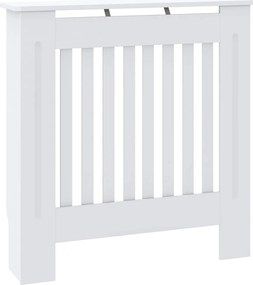 vidaXL Mască pentru calorifer, alb, 78 cm, MDF