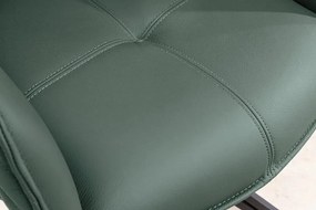 Set 2 scaune Pivotante, Piele Naturala, Verde, Euphoria