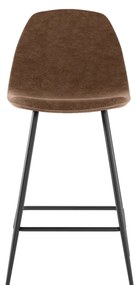 STONES Scaun din piele ecologică 42cm X 52cm H. 93cm | Aosom Romania