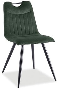 Scaun de sufragerie Orifel (verde + Negru). 1050671