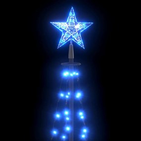 Brad de Craciun conic, 70 LED-uri, albastru, 50x120 cm 1, Albastru, 50 x 120 cm