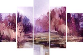 Tablou - Peisaj de toamnă - pictură (150x105 cm)