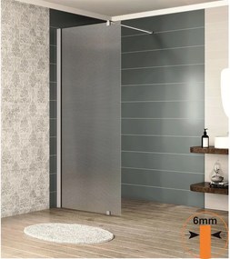 Paravan de dus tip Walk-In Inter Ceramic profil crom 100x200 cm sticla opaca