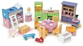 Set complet de mobilier pentru căsuță de păpuși Starter Le Toy Van