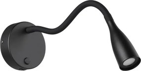 Eglo 901781 - Lampă de perete flexibilă LED cu USB OLIVANDINO, 3,8 W, 230 V, negru