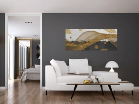 Tablou - Pene aurii (120x50 cm)