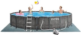 Piscină Florida Premium Greywood 5,49x1,22 m cu accesorii