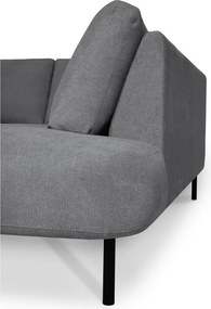 Colțar gri închis (cu colț pe partea dreaptă/în formă de "U") Hero – Scandic