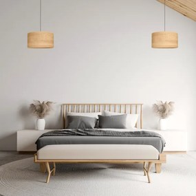 Lustră pe cablu ALBA 1xE27/15W/230V d. 45 cm maro/negru