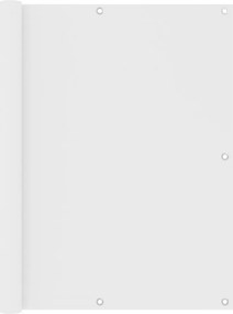 vidaXL Paravan de balcon, alb, 120 x 500 cm, țesătură oxford