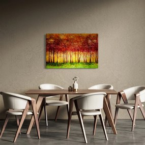 Tablou - Pictura pădurii cu frunziș (90x60 cm)