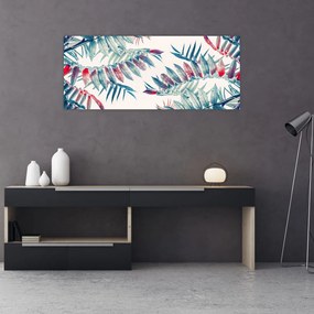 Tablou - Frunze tropicale (120x50 cm)