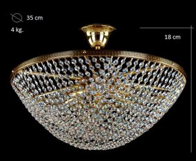 Plafonier cristal Bohemia diametru 35cm Lauren I CE