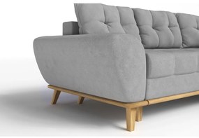 Colțar gri deschis extensibil (cu colț pe partea dreaptă) Balitco – Ropez