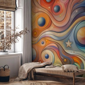 Fototapet - Univers colorat pictat (147x102 cm)