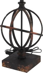 Lampa de masa Sfera stil industrial metal si rasina h 67 cm