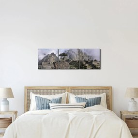 Tablou - Machu Picchu (cu ceas) (90x30 cm)