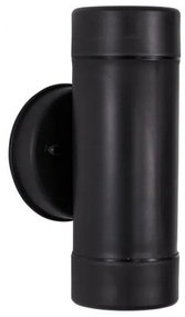 Aplica moderna de exterior cu iluminat ambiental up/down IP44 LIMBIO II neagra