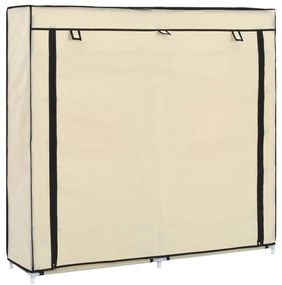 vidaXL Pantofar cu husă, crem, 115x28x110 cm, material textil