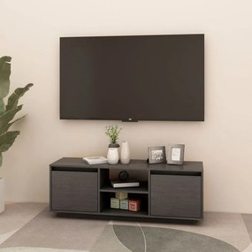 Comoda TV, gri, 110x30x40 cm, lemn masiv de pin 1, Gri
