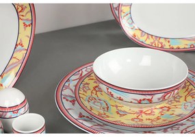 SERVICIU DE MASA PORTELAN,MULTICOLOR,30 PIESE,IVONA