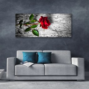 Tablou pe panza canvas Rose Floral Roșu Verde