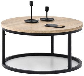 Măsuță de cafea Kolja Stolik S (stejar sonoma + negru). 1111475