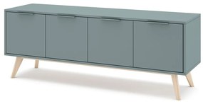 Comodă TV verde prăfuit 140x53x40 cm Pisco – Marckeric