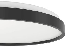 Eglo 300692 - Plafonieră LED RGBW MOZONCILLO-Z, 28,3 W, 230 V, neagră + telecomandă